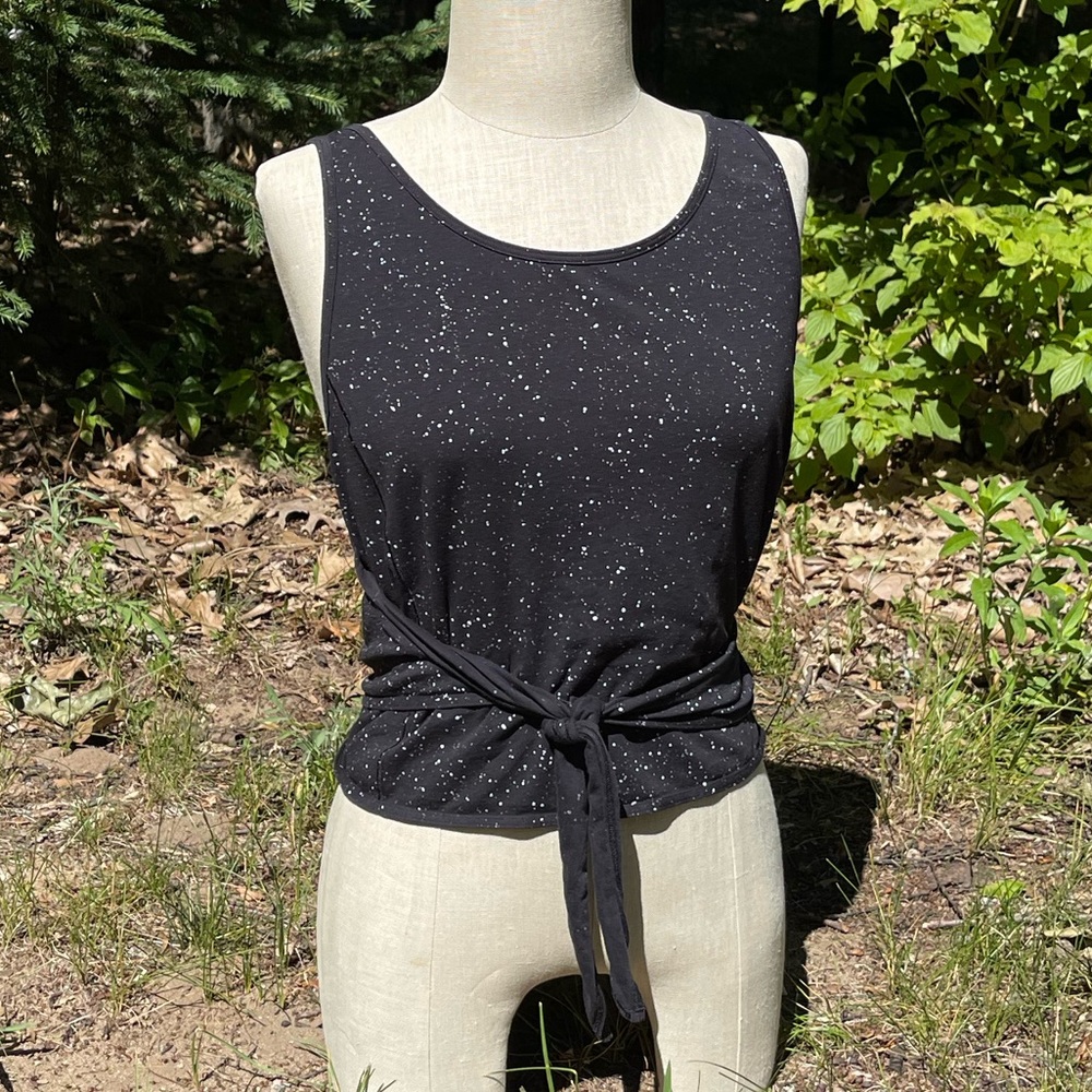 Lululemon It’s A Tie Black Speckle Tanktop